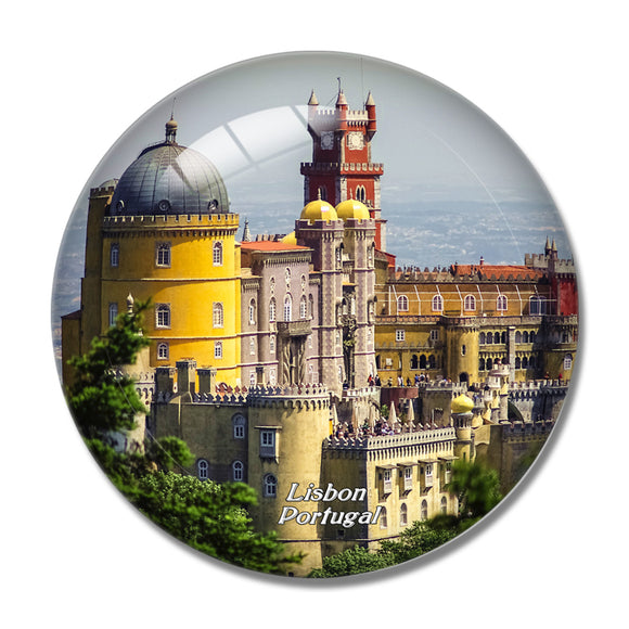 Portugal Castle Foam Sintra Lisbon 3D Fridge Magnet Crystal Glass