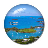 Bermuda St. George UK 3D Fridge Magnet Crystal Glass