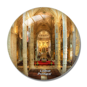 Portugal Jeronimos Monastery Lisbon 3D Fridge Magnet Crystal Glass