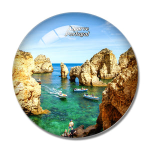 Portugal Lagos Coast Algarve 3D Fridge Magnet Crystal Glass