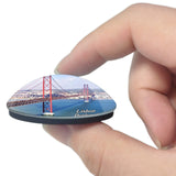 Portugal Lisbon Ponte 25 De Abril 3D Fridge Magnet Crystal Glass