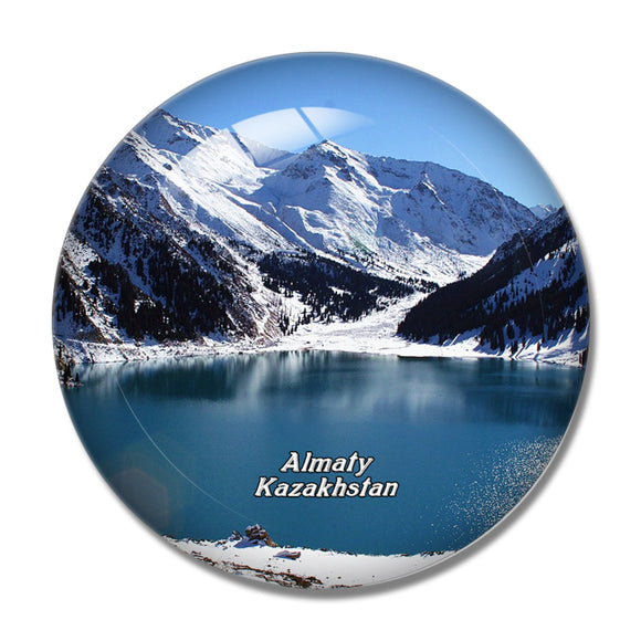 Big Almaty Lake Almaty Kazakhstan 3D Fridge Magnet Crystal Glass