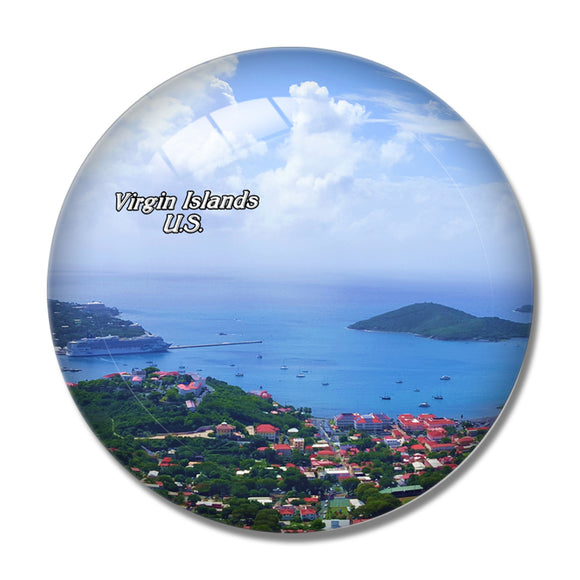 Blackbeard£ªs Castle Charlotte Amalie St. Thomas U.S. Virgin Islands 3D Fridge Magnet Crystal Glass