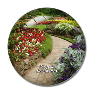 Botanical Garden Victoria Seychelles 3D Fridge Magnet Crystal Glass