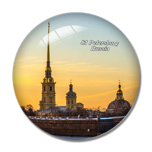 Russia St Petersburg 3D Fridge Magnet Crystal Glass