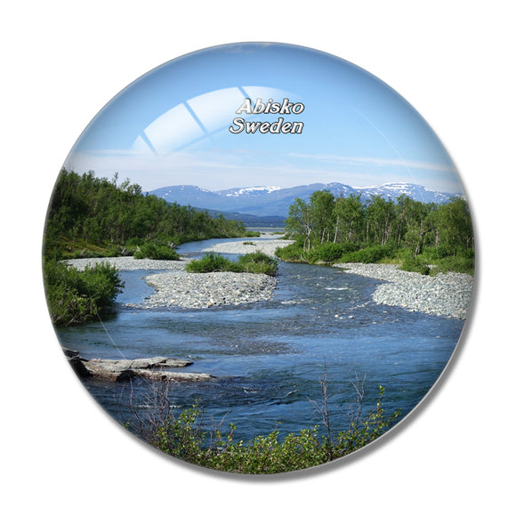 Sweden Abisko National Park 3D Fridge Magnet Crystal Glass