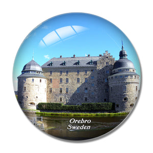 Sweden Orebro Castle 3D Fridge Magnet Crystal Glass