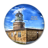 Sweden Scania Lighthouse 3D Fridge Magnet Crystal Glass