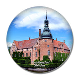 Sweden Vittskovle Castle Kristianstad 3D Fridge Magnet Crystal Glass