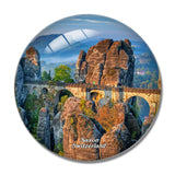 Switzerland Bastei Bridge Saxon 3D Fridge Magnet Crystal Glass