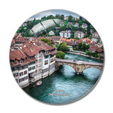 Switzerland Bern River 3D Fridge Magnet Crystal Glass