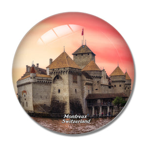 Switzerland Chillon Castle Montreux 3D Fridge Magnet Crystal Glass