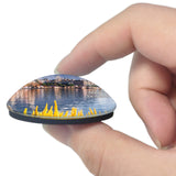 Switzerland Montreux Lake 3D Fridge Magnet Crystal Glass