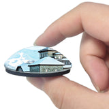 Switzerland Silvaplana 3D Fridge Magnet Crystal Glass