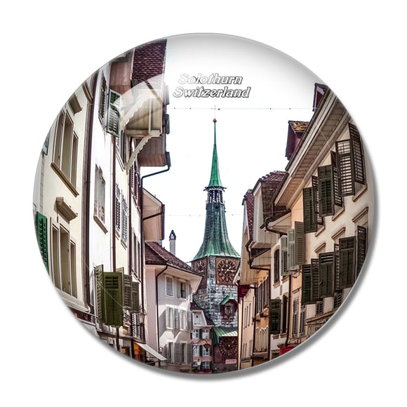 Switzerland Solothurn 3D Fridge Magnet Crystal Glass