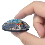 Belgium Antwerp Boat Tugboat Harbor 3D Fridge Magnet Crystal Glass