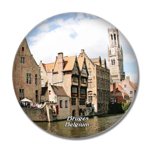 Belgium Belfry Tower Bruges 3D Fridge Magnet Crystal Glass