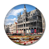 Belgium Grand Place Brussels 3D Fridge Magnet Crystal Glass