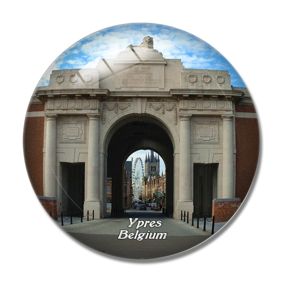 Belgium Menin Gate Memorial Ypres 3D Fridge Magnet Crystal Glass