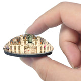 Belgium Provinciaal Hof Bruges 3D Fridge Magnet Crystal Glass