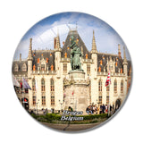 Belgium Provinciaal Hof Bruges 3D Fridge Magnet Crystal Glass