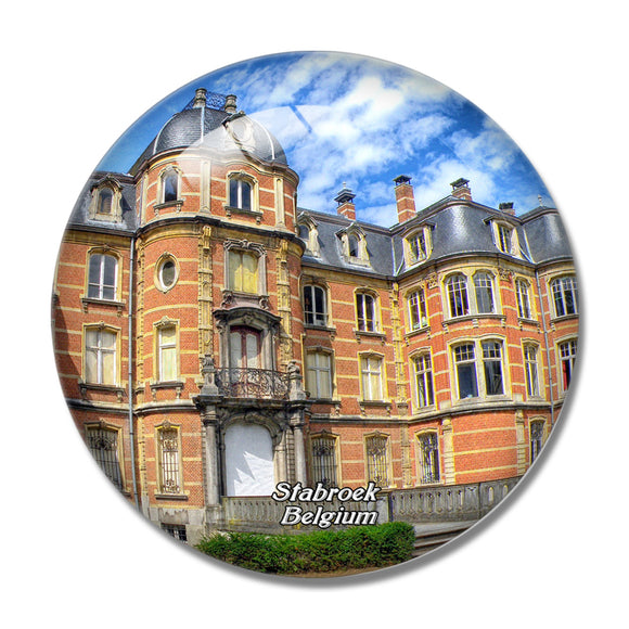 Belgium Stabroek Place 3D Fridge Magnet Crystal Glass