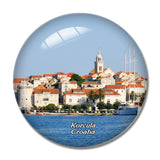 Croatia Korcula 3D Fridge Magnet Crystal Glass