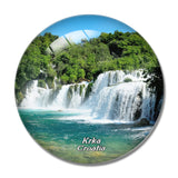 Croatia Krka Waterfall 3D Fridge Magnet Crystal Glass