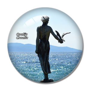 Croatia Opatija 3D Fridge Magnet Crystal Glass