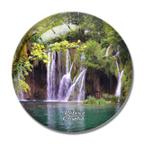 Croatia Plitvice National Park Waterfall 3D Fridge Magnet Crystal Glass