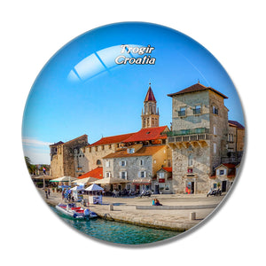 Croatia Trogir Historic Center 3D Fridge Magnet Crystal Glass