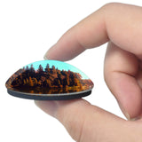 Brazil Black lake Gramado 3D Fridge Magnet Crystal Glass