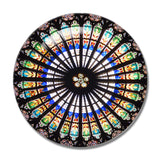 France Cathedral Rosette Windows Strasbourg Alsace 3D Fridge Magnet Crystal Glass