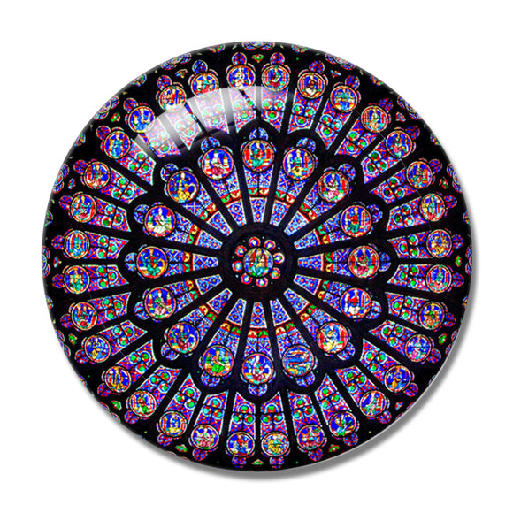 France Notre Dame de Paris Windows 3D Fridge Magnet Crystal Glass