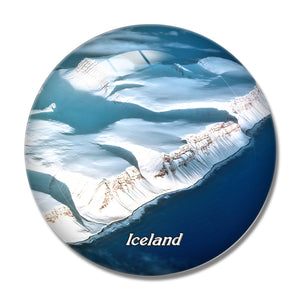 Iceland Aerial View 3D Fridge Magnet Crystal Glass