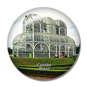 Brazil Botanical Garden of Curitiba 3D Fridge Magnet Crystal Glass