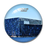 Iceland Harpa Reykjavik 3D Fridge Magnet Crystal Glass