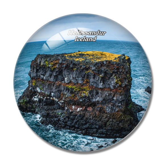 Iceland Hellissandur 3D Fridge Magnet Crystal Glass