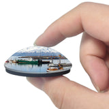 Iceland Husavik Port 3D Fridge Magnet Crystal Glass