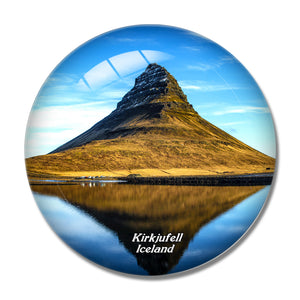 Iceland Kirkjufell 3D Fridge Magnet Crystal Glass