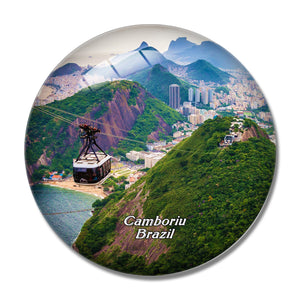 Brazil Camboriu 3D Fridge Magnet Crystal Glass