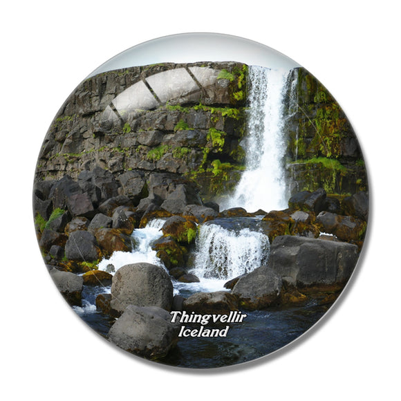 Iceland Thingvellir 3D Fridge Magnet Crystal Glass