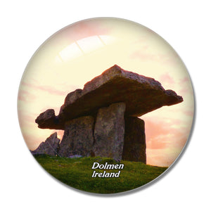 Ireland Dolmen New Stone Age 3D Fridge Magnet Crystal Glass