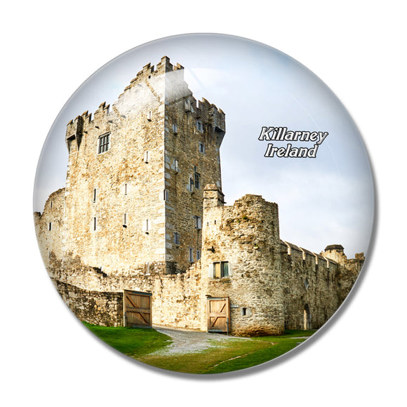 Ireland Ross Castle Killarney 3D Fridge Magnet Crystal Glass