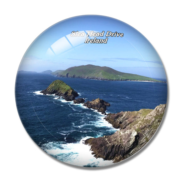 Ireland Slea Head Drive 3D Fridge Magnet Crystal Glass