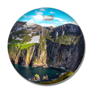 Ireland Slieve League Carrick 3D Fridge Magnet Crystal Glass