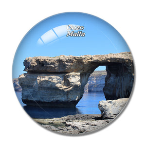 Malta Azure Window Gozo 3D Fridge Magnet Crystal Glass