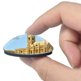 Malta Gozo Cathedral 3D Fridge Magnet Crystal Glass