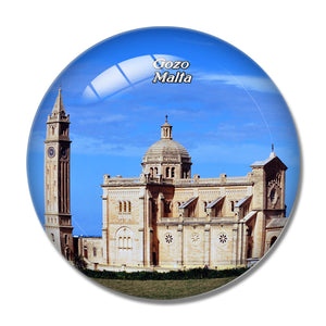 Malta Ta Pinu Gozo 3D Fridge Magnet Crystal Glass