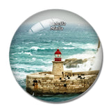 Malta Valletta 3D Fridge Magnet Crystal Glass